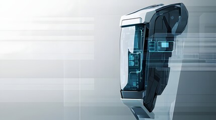 Poster - Futuristic device with intricate internal components.