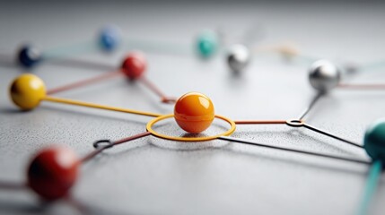 Poster - Ball and string used in a tech-scaled macro policy experiment hub for economic testing and analysis