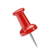 © Pambudi - Red Push Pin, 3d rendering. isolated on white or transparent background. PNG