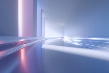 Poster - Explore an abstract background featuring ethereal light and soft colors. This modern image conveys tranquility and creativity, perfect for various design projects.