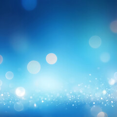 Wall Mural - elegant abstract blue ai background with bokeh light effect, smooth texture, modern design pattern, 