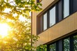 © Laongdaow Duangkaew - Construction of green certified building with sustainable materials and energy-efficient architectural design under natural light, perfect for eco-friendly development themes