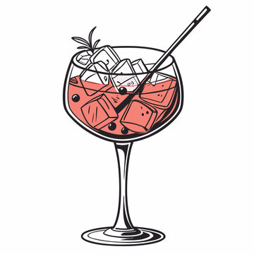 cocktail glass icons, vector .white background