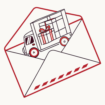 email inbox icons, vector .white background