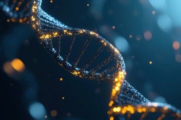 Poster - Understanding DNA sequencing through advanced data processing visuals in modern science, DNA sequencing or data processing concept Seamless 3D render