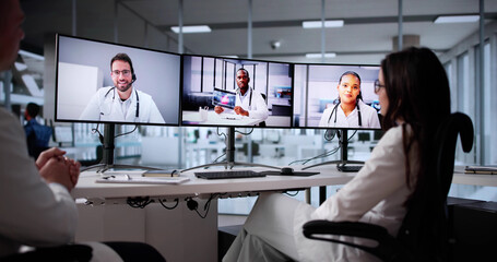 Poster - Virtual Medical Team Meeting: Doctors And Nurses
