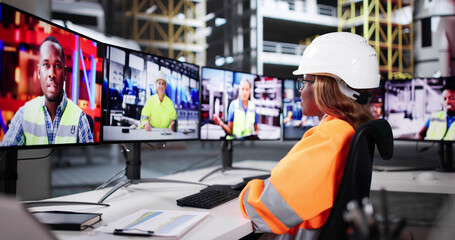 Poster - American Manufacturing Engineer Conducts Video Meeting
