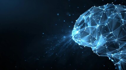 Poster - Intricate Brain Network: A mesmerizing display of a glowing, interconnected brain structure, rendered in a captivating digital art style.