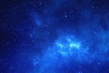 Poster - Rotating blue galaxy with energy beam releasing powerful energy, Rotating blue galaxy, the beam with energy has released