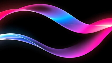 Poster - Abstract wave design with vibrant colors