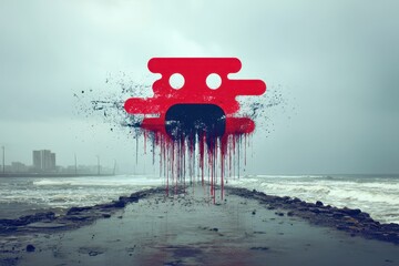 Poster - beach in the city