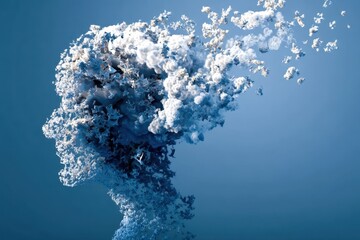 Poster - abstract blue background
