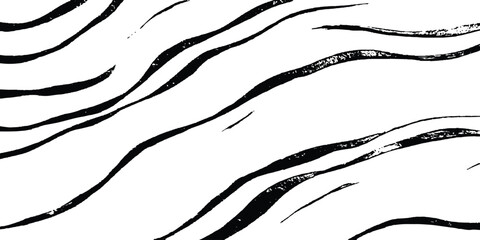 Aufkleber - Abstract black wave flowing on white background. Abstract black wave design isolated on white background. abstract black wave and curve design ,modern and smooth motion white background, generative ai