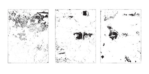 Fototapete - Grunge Urban Backgrounds set.Texture Vector.Dust Overlay Distress Grain ,Simply Place illustration over any Object to Create grungy Effect .abstract,splattered , dirty, texture for your design. 