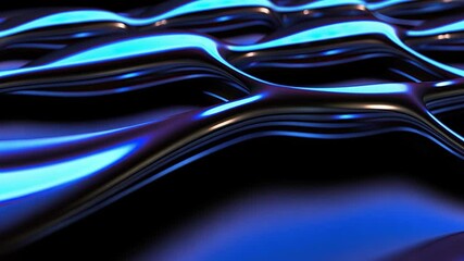 Poster - Abstract Liquid Metal Texture