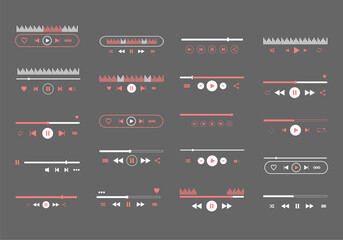 Poster - Music Player Interface Element