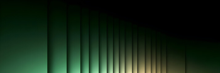 Fototapete - Abstract green and black vertical lines subtle gradients artistic background texture graphic design element