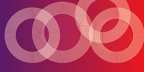 Poster - abstract modern gradient horizontal template background. trendy bright circle lines creative design.