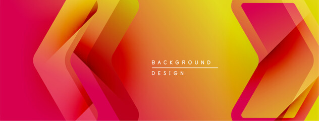 Leinwandbilder - Abstract gradient background. Vibrant colors blend smoothly, creating dynamic shapes. Modern design suitable for banners, presentations.