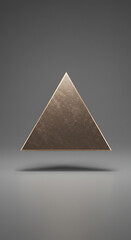 Poster - Abstract Bronze Triangle Shape Geometric Minimalist Design Element