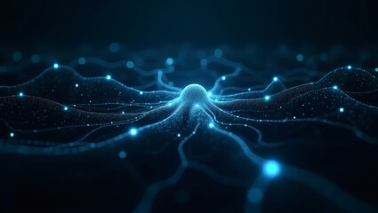 Aufkleber - Abstract image depicting the neural network