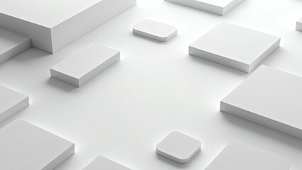 Aufkleber - an abstract, minimalist composition with rectangular geometric shapes creating a sense of order and design