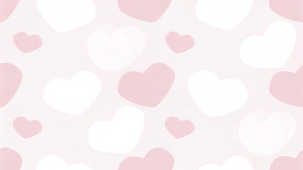 Leinwandbilder - pink hearts background