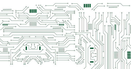 Aufkleber - circuit board technology vector. technological background with a circuit board texture vector illust