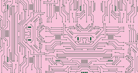 Aufkleber - circuit board technology vector. technological background with a circuit board texture vector illust