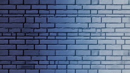 Leinwandbilder - Brick Texture Blending Into Blueprint Pattern Creating a Central Fade Effect in a Modern Design