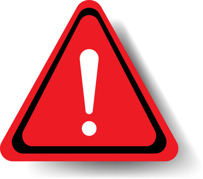 Exclamation marks. Caution alarm set, danger signs. Attention symbols. Warning and attention icons
