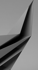 Poster - Abstract Gray Geometric Shapes Modern 3D Render Architecture Design Polygon Background