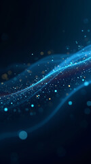 abstract blue cosmic wave background