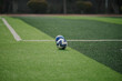 © Dong - Blue Soccer Ball on a Football Field