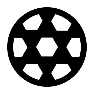 football icon with black color outlne style