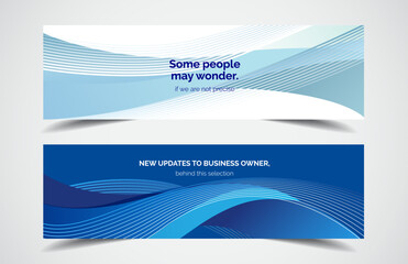 Wall Mural - Set of modern design - Vector web banners design background or header templates, horizontal advertising business banner.