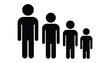 © Creative Tania - Human Growth Silhouette Icon Vector