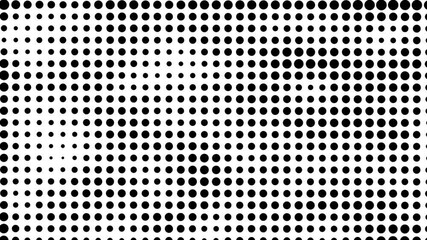 Poster - Black And White Halftone Dots Background Animation