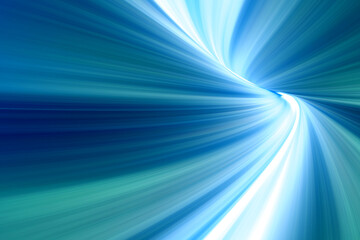 Poster - Modern bright abstract dynamic line wave soft light gradient dark blue green background design for graphics pattern web illustration technology digital wallpaper template poster banner