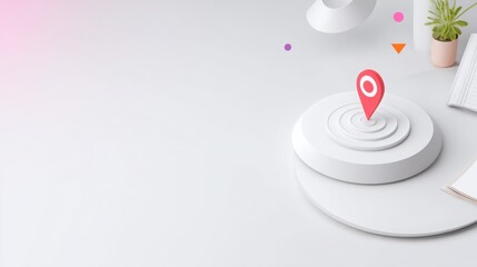 Poster - ai-guided fib extension path planner icon concept illustrating strategic planning for market movemen