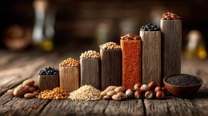 Poster - Clear and informative chart displaying commodity supply trends with key metrics for business strategic planning