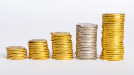 Poster - Icon concept illustrating currency reserve levels in an elegant depiction for financial analysis and insights