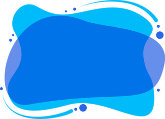 Poster - abstract color wave fluid frame design