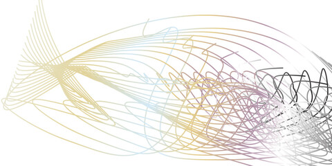 Poster - colorful abstract background with line strips