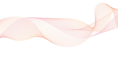 Poster - abstract colorful ; curve and wave lines on transparent background. futuristic technology and dynami