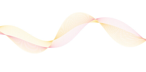 Poster - abstract colorful ; curve and wave lines on transparent background. futuristic technology and dynami