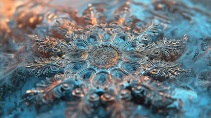 Poster - abstract background of ice cubes