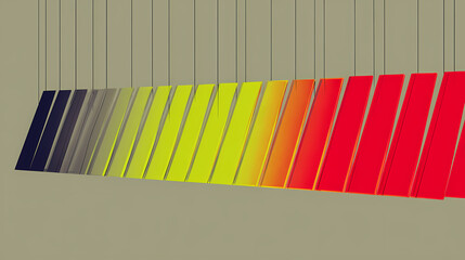 Wall Mural - abstract wallpaper row glass