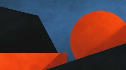 Wall Mural - Abstract geometric shapes in a minimalist space, colors, shape. shape minimalism. Illustration