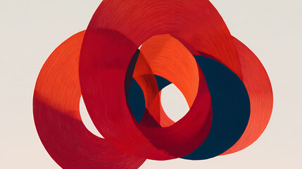 Wall Mural - Abstract minimalist background with group of twisted shapes. 3d render. shape minimalism. Illustration
